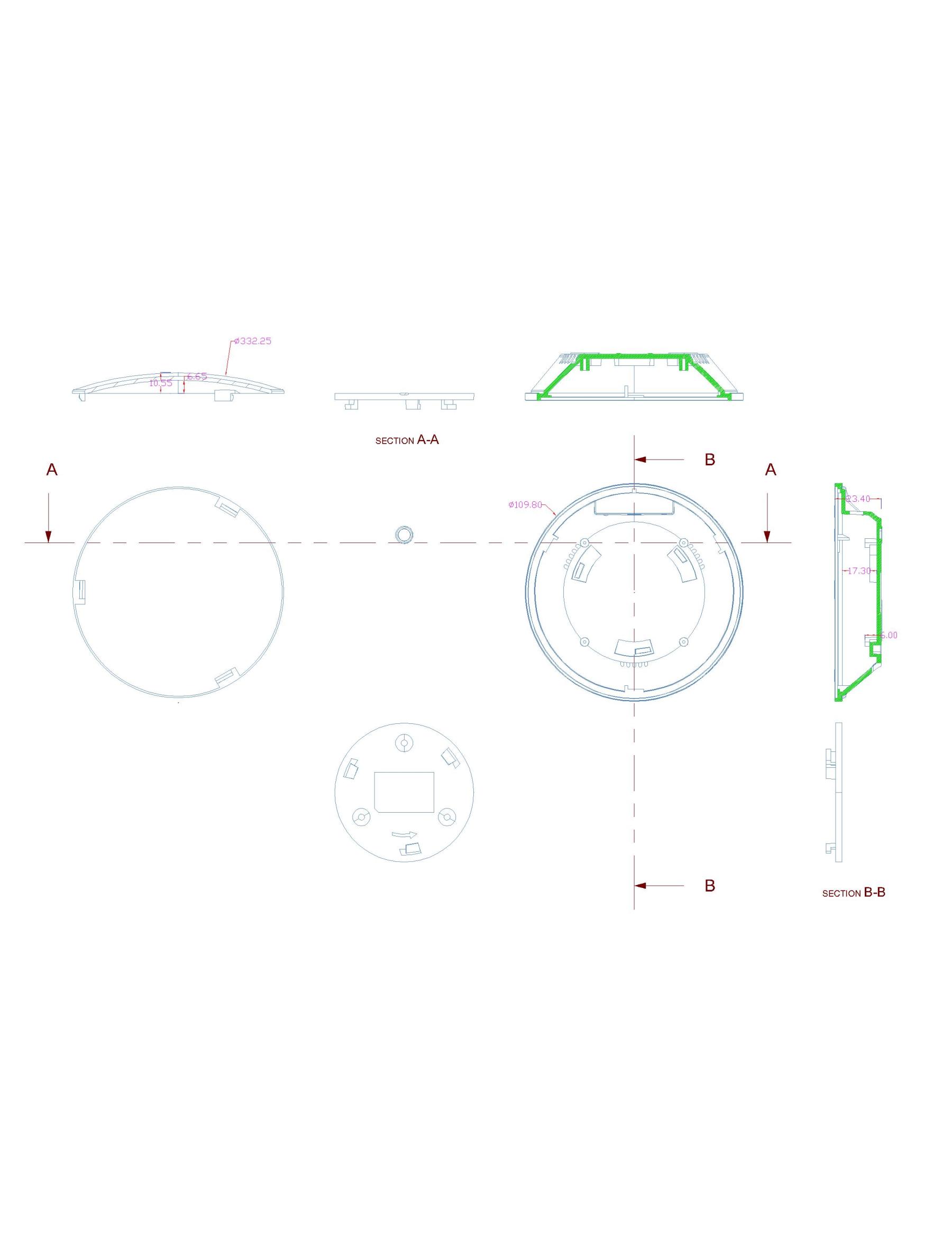 Ceiling gateway routing plastic shell-Zhaotesi
