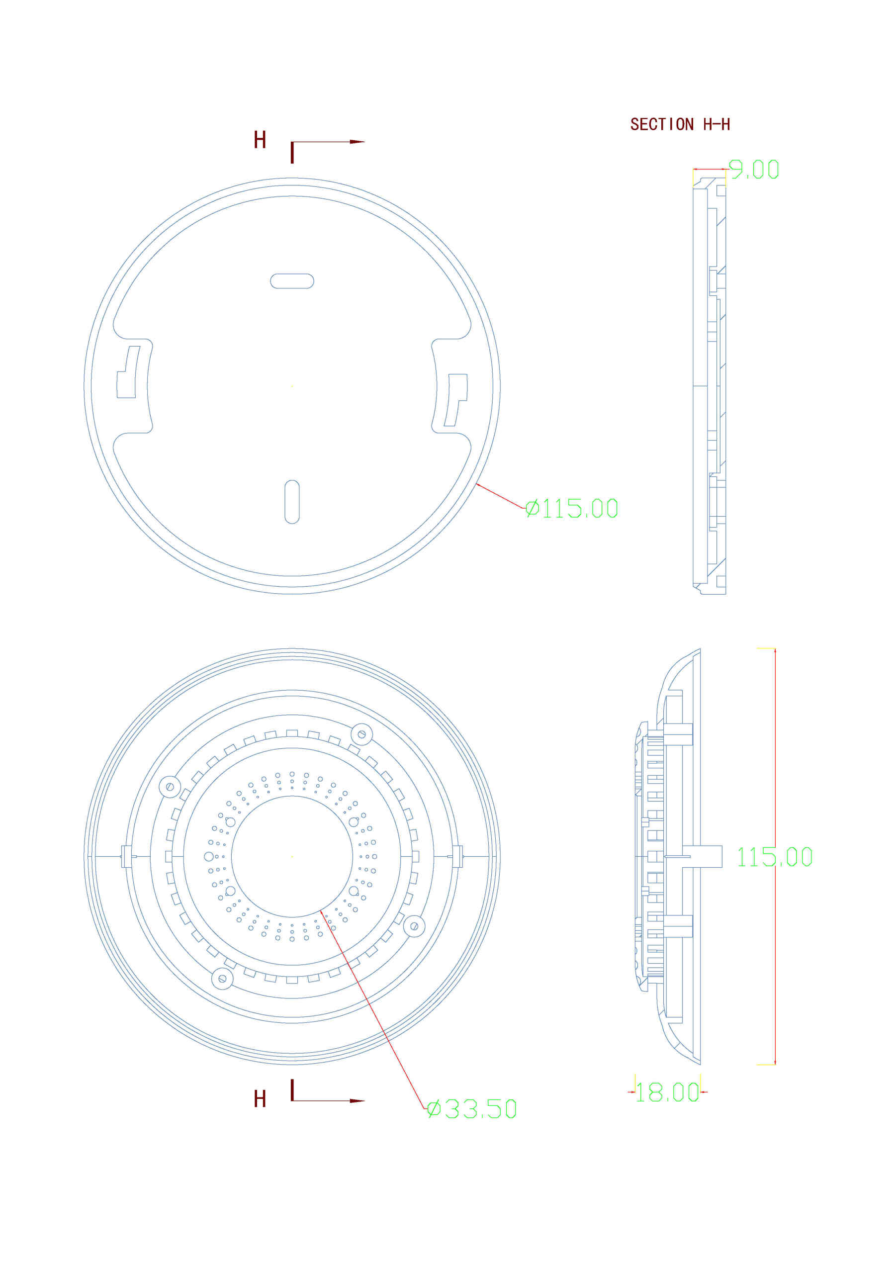 Security door no suction top infrared probe sensor alarm plastic shell-Zhaotesi