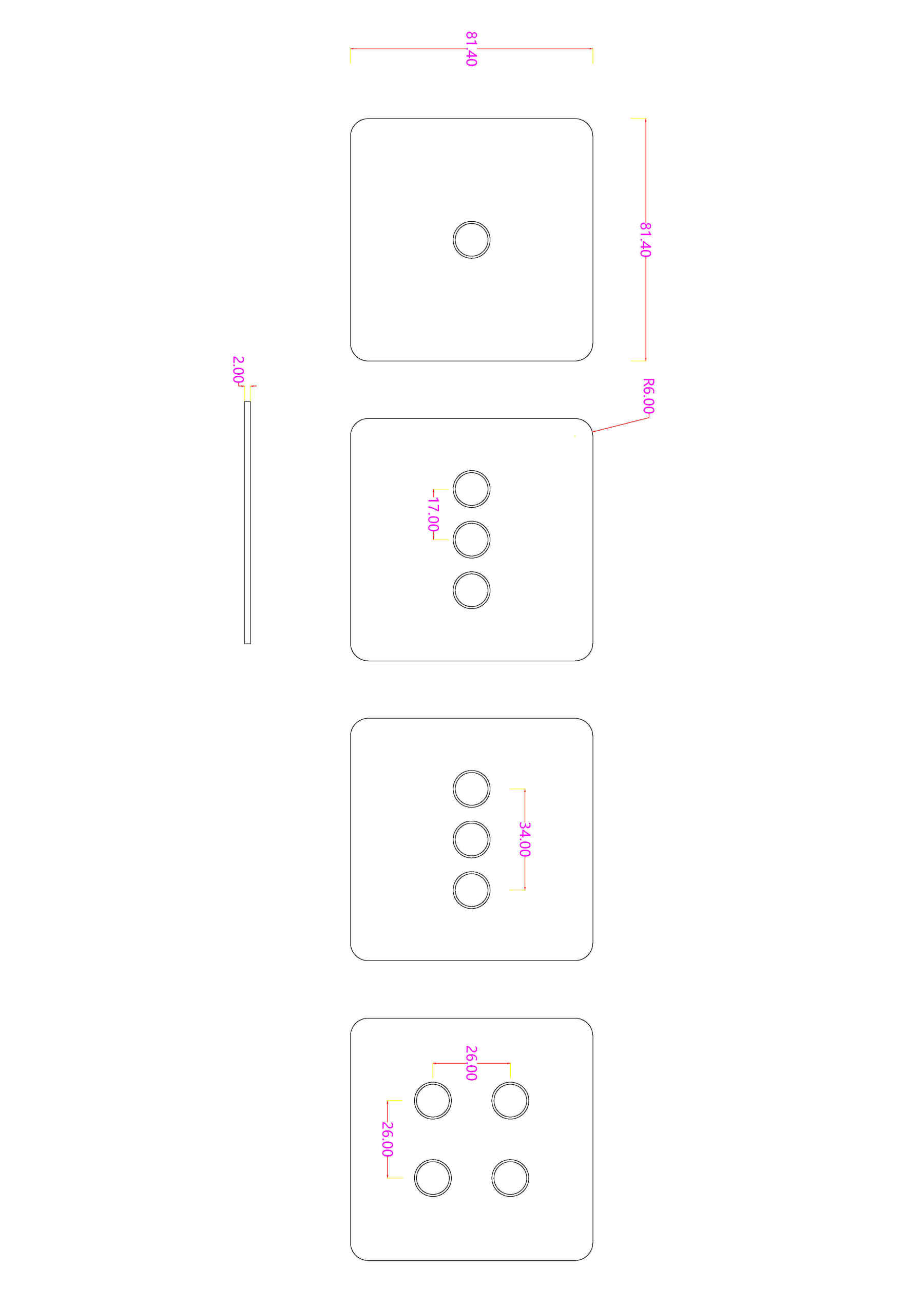 Paste the control remote controller to automatically reset the mechanical key switch shell-Zhaotesi