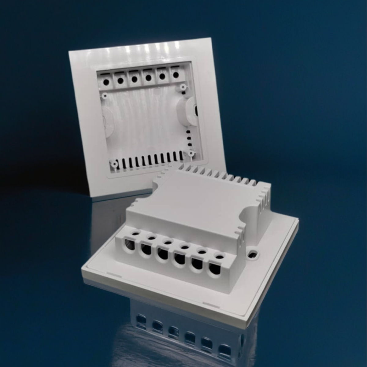 86 wall smart home switch enclosure with tempered glass panel-Zhaotesi