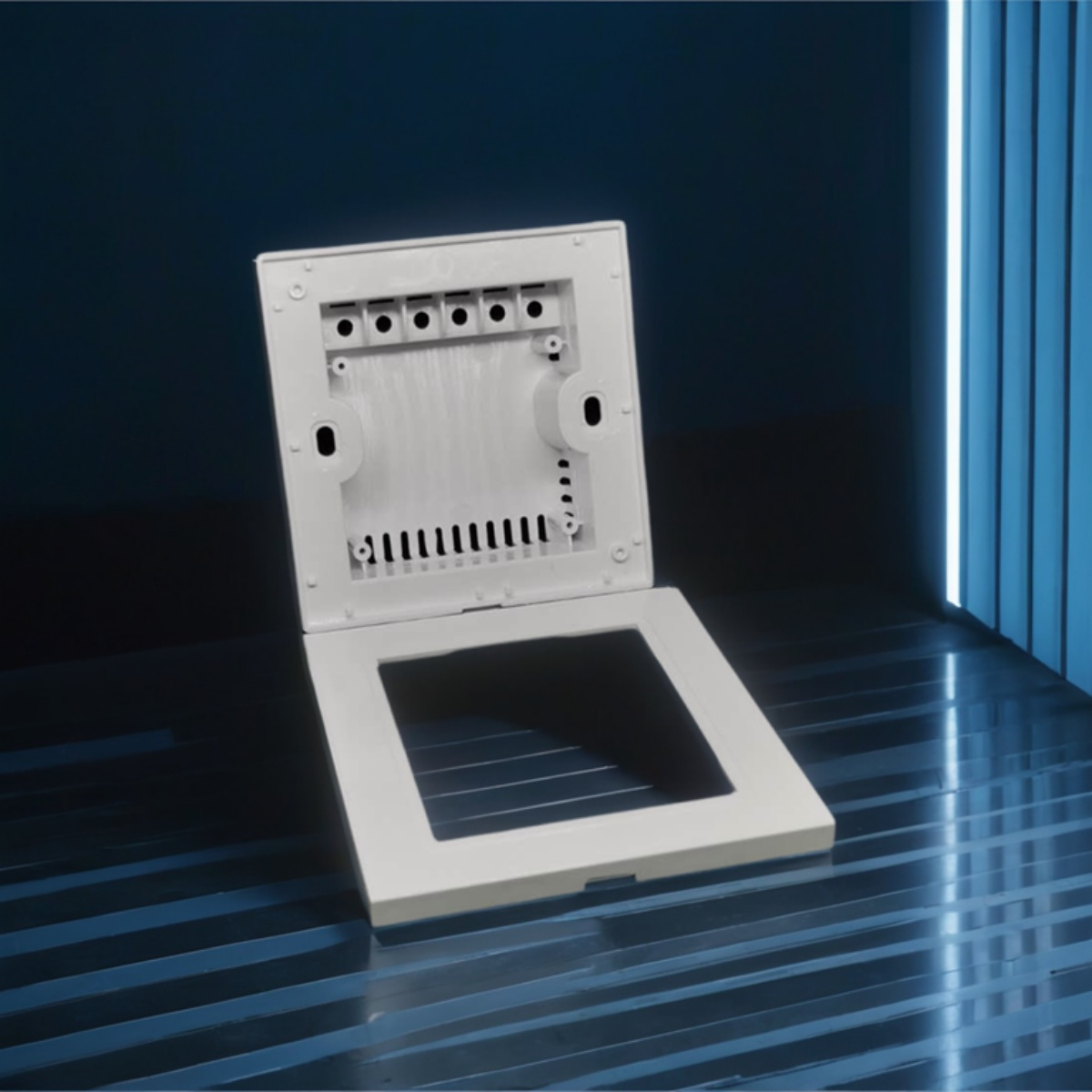 86 wall smart home switch enclosure with tempered glass panel-Zhaotesi