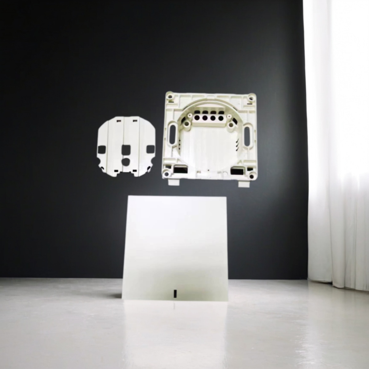 EU 86 intelligent switch housing mechanical and physical buttons automatically rebound-Zhaotesi