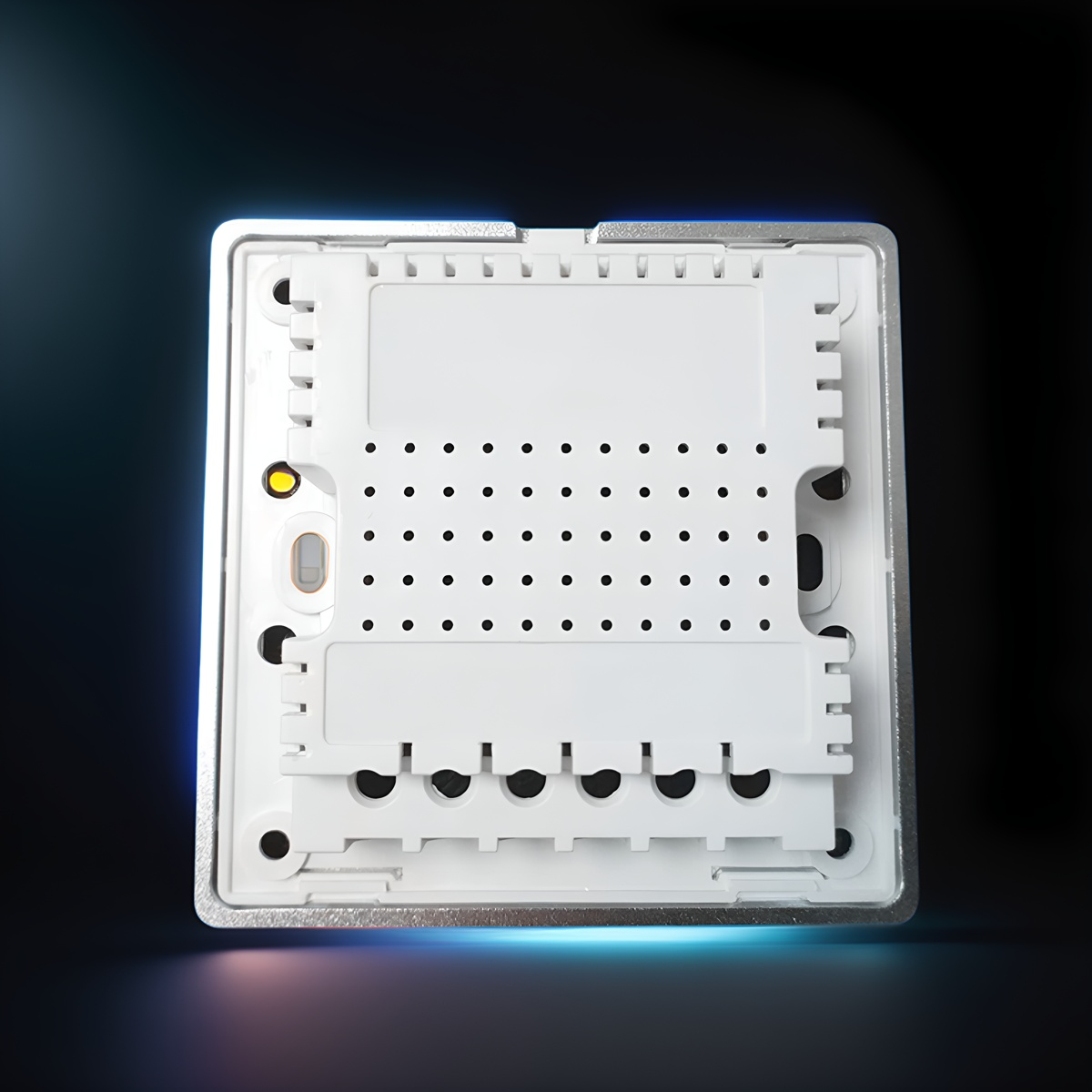 High grade aluminum frame 86 wall smart home switch enclosure with tempered glass panel-Zhaotesi