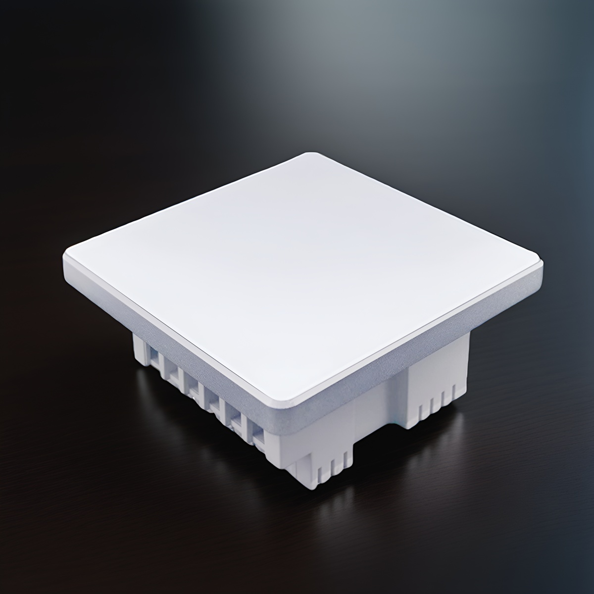 High grade aluminum frame 86 wall smart home switch enclosure with tempered glass panel
