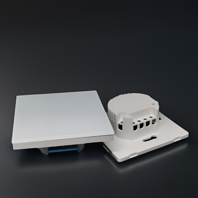 Intelligent switch Wall Switch European Regulations wall smart home switch enclosure with tempered glass panel, Factory Sales