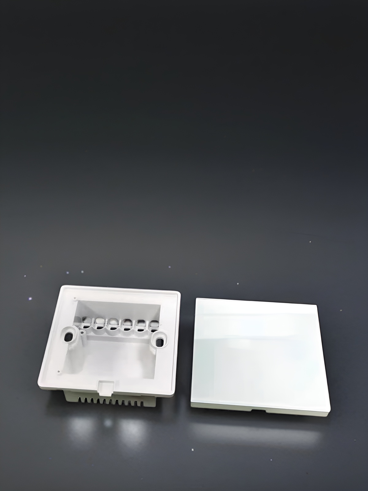 86 wall smart home switch enclosure with tempered glass panel, Factory Sales-Zhaotesi