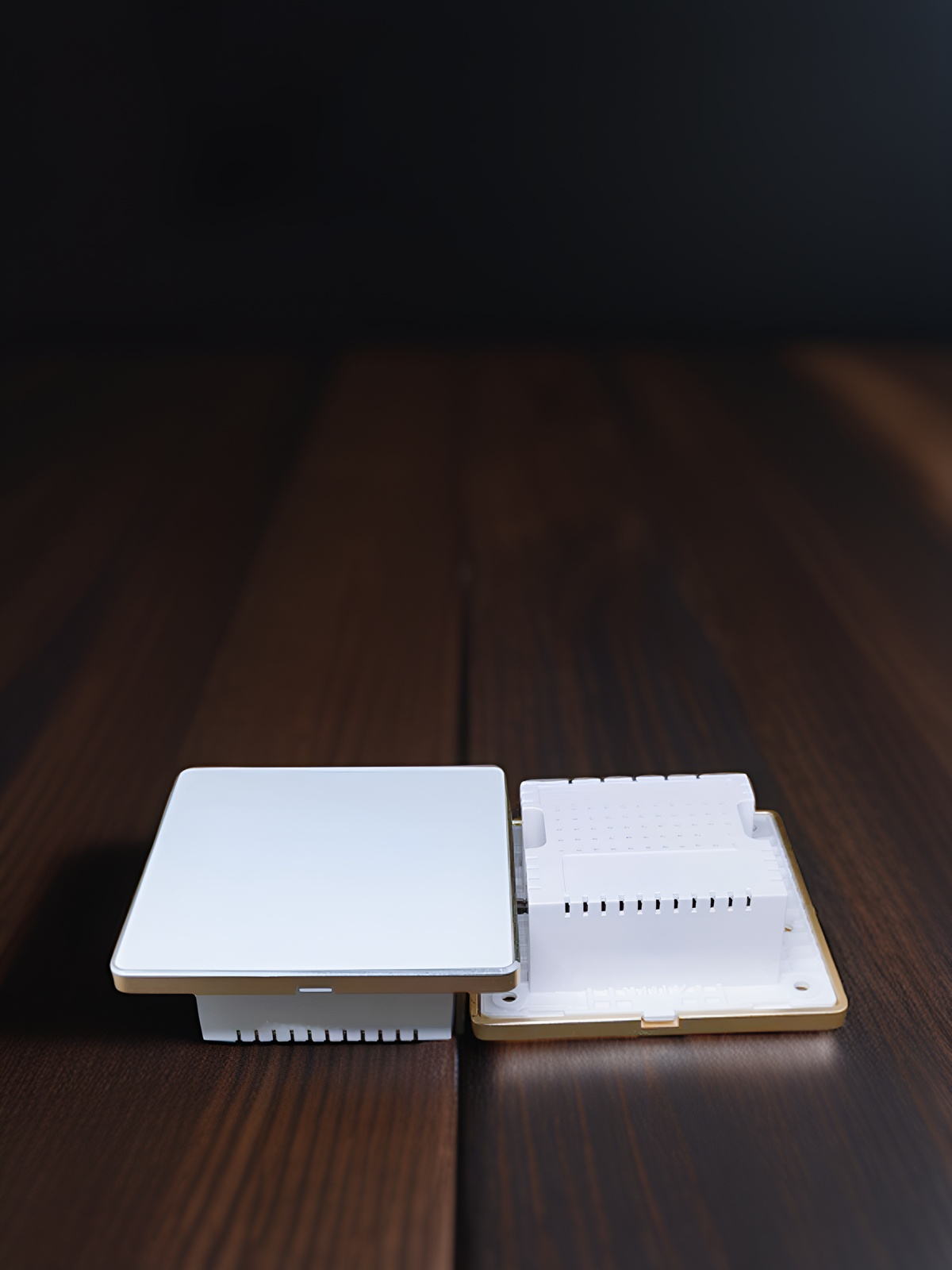 High grade aluminum frame 86 wall smart home switch enclosure with tempered glass panel-Zhaotesi