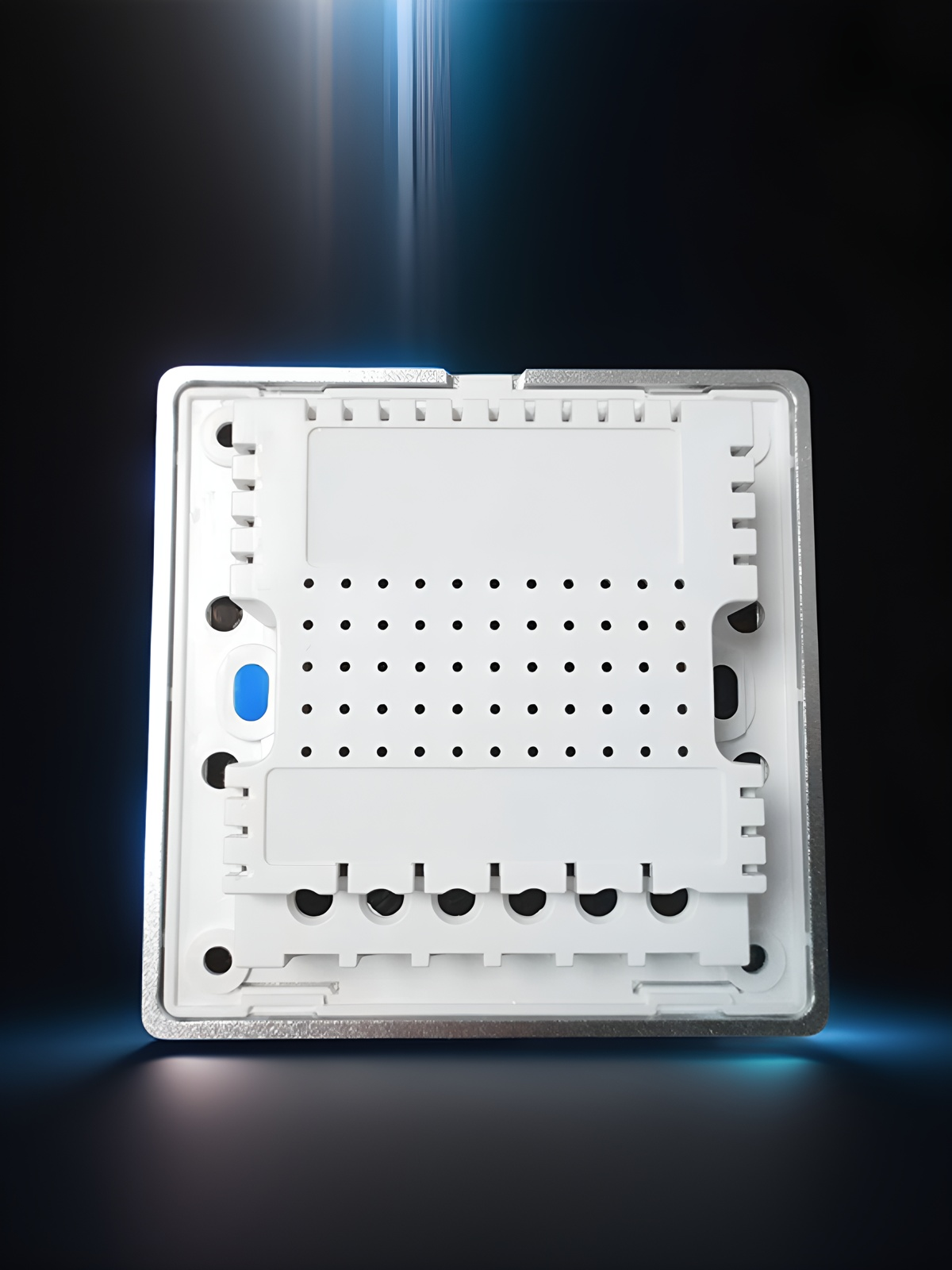 High grade aluminum frame 86 wall smart home switch enclosure with tempered glass panel-Zhaotesi