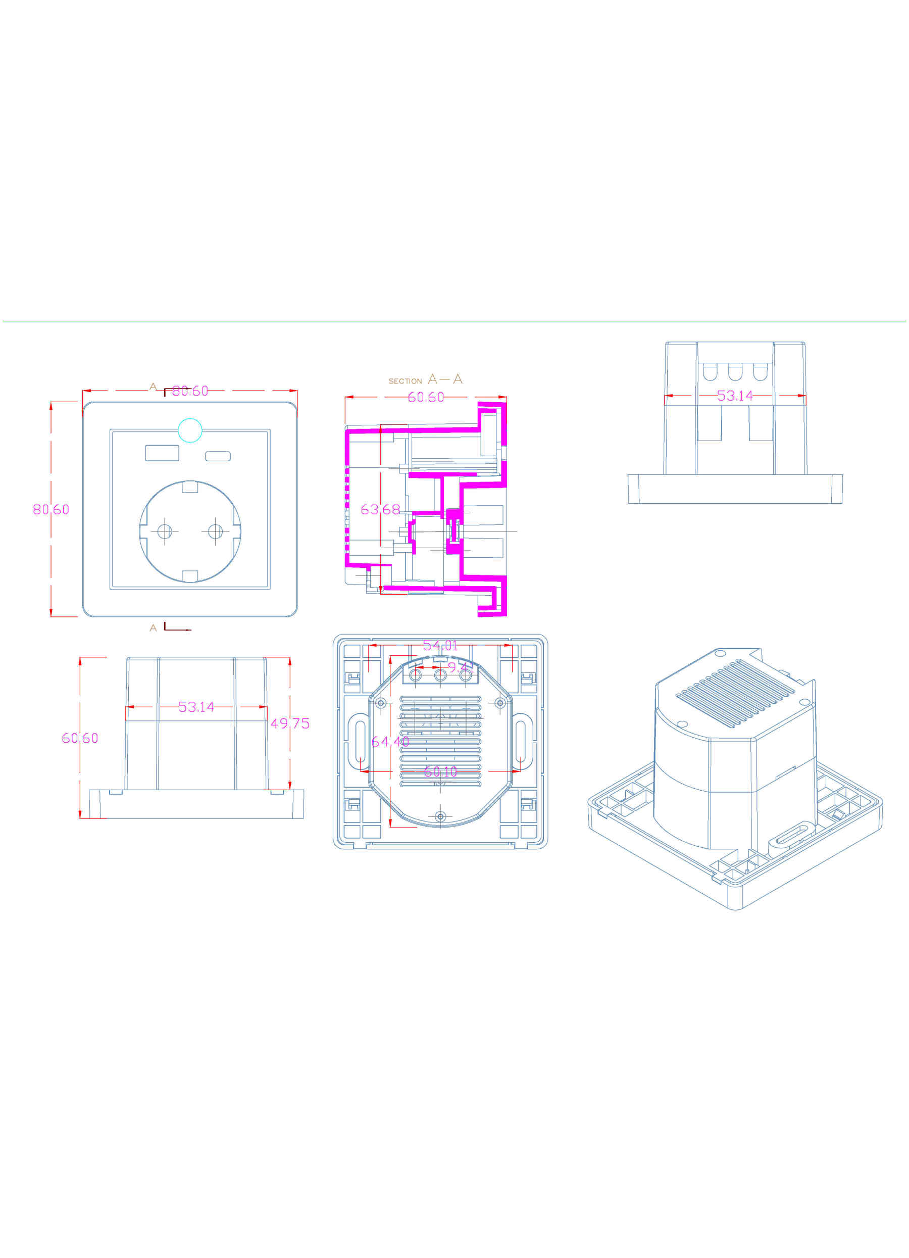 Smart Home Wifi plug Socket usb EU Socket Housing-Zhaotesi