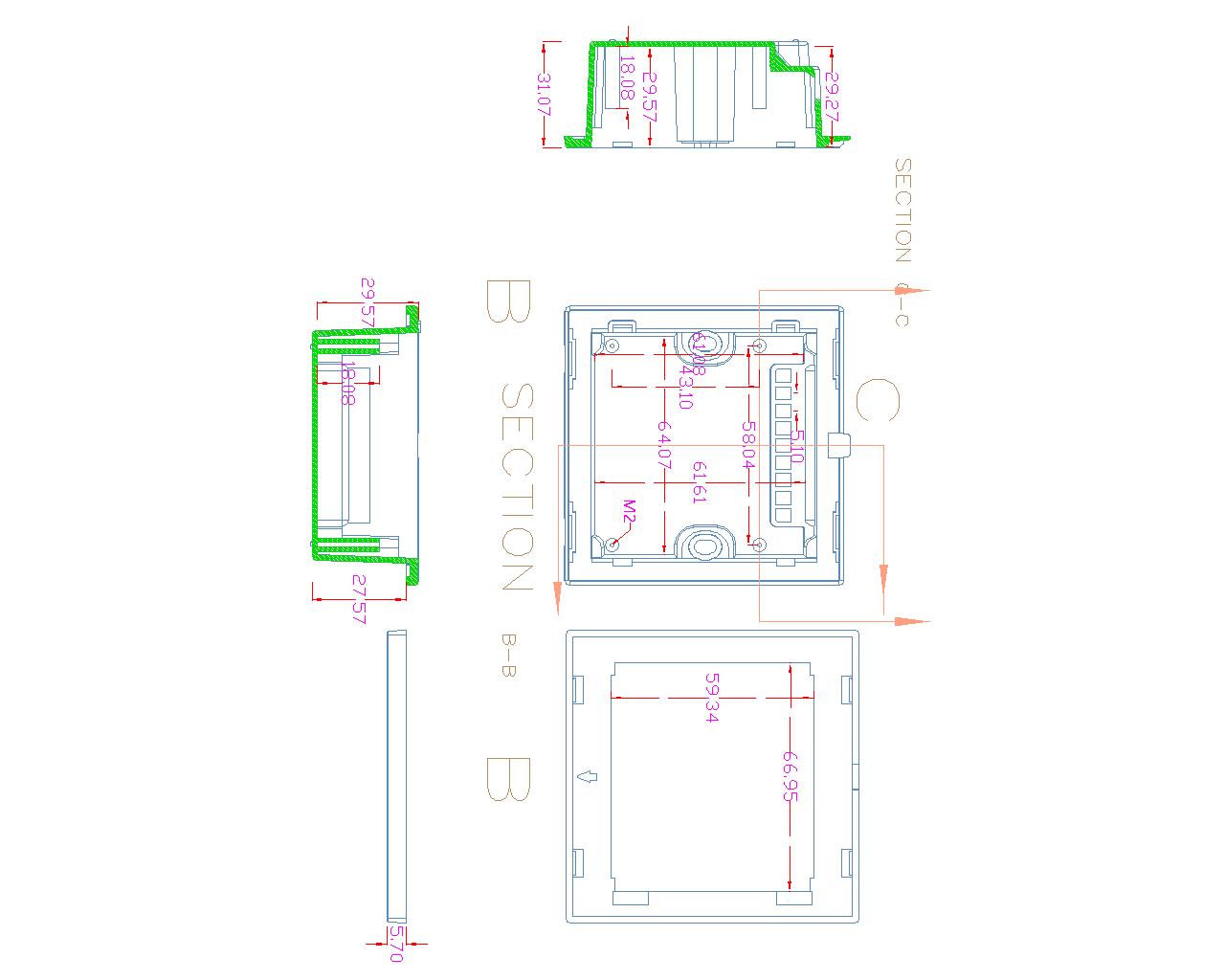 Premium DIY Smart Curtain Switch Housing Kit – PC V0 Fireproof Shell + 3.0mm Tempered Glass Panel (No PCB Included) – Customizable Enclosure for Tuya/Zigbee/Wi-Fi Module Integration – Sleek Black/White Finish
