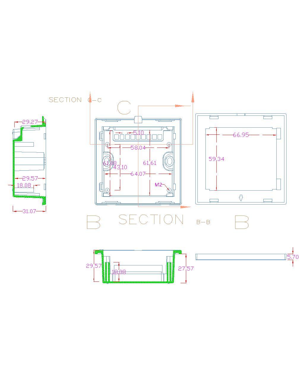 Premium DIY Smart Curtain Switch Housing Kit – PC V0 Fireproof Shell + 3.0mm Tempered Glass Panel (No PCB Included) – Customizable Enclosure for Tuya/Zigbee/Wi-Fi Module Integration – Sleek Black/White Finish