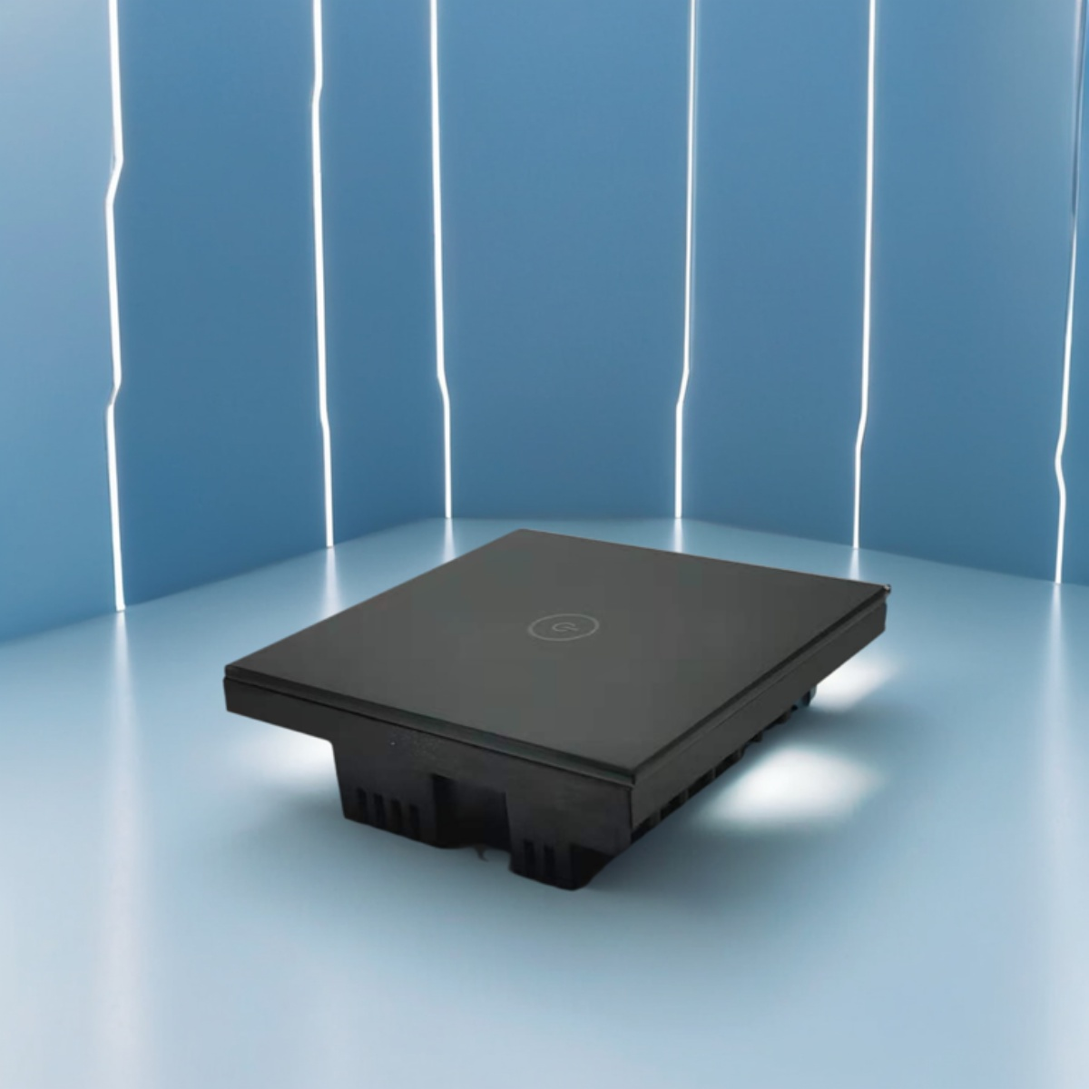 86 wall smart home switch enclosure with tempered glass panel-Zhaotesi