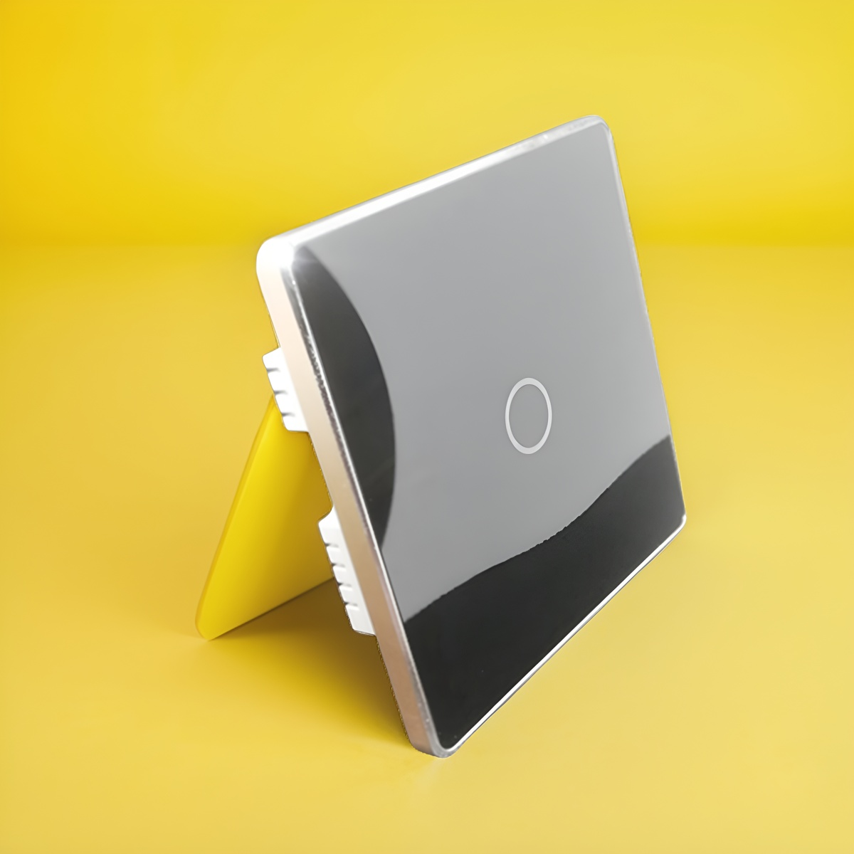 High grade aluminum frame 86 wall smart home switch enclosure with tempered glass panel-Zhaotesi