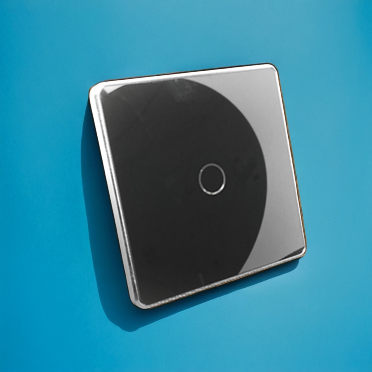 High grade aluminum frame 86 wall smart home switch enclosure with tempered glass panel