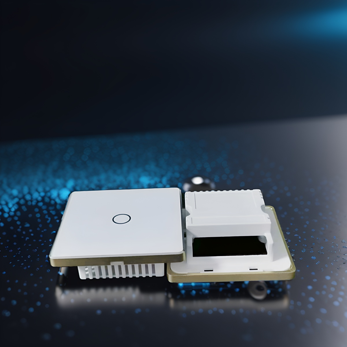 UK High Grade Aluminum Frame 86 Wall Smart Home Switch Enclosure With-Zhaotesi