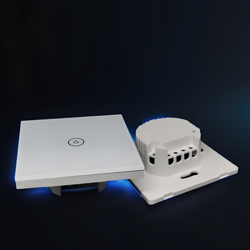 Intelligent switch Wall Switch European Regulations wall smart home switch enclosure with tempered glass panel, Factory Sales-Zhaotesi