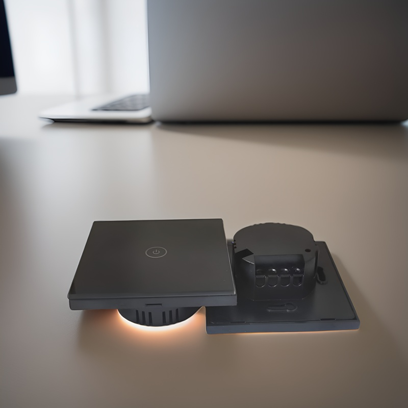 Intelligent switch Wall Switch European Regulations wall smart home switch enclosure with tempered glass panel, Factory Sales-Zhaotesi