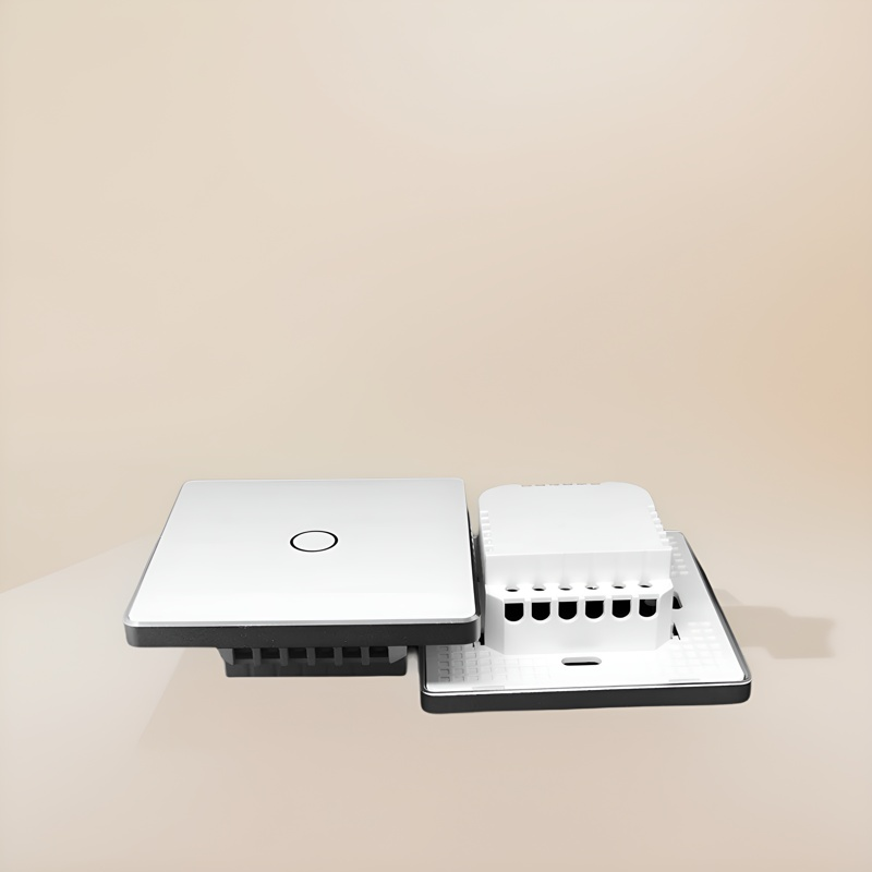 Touch switch General High grade 86 wall smart home switch enclosure with tempered glass panel, Factory Sales-Zhaotesi