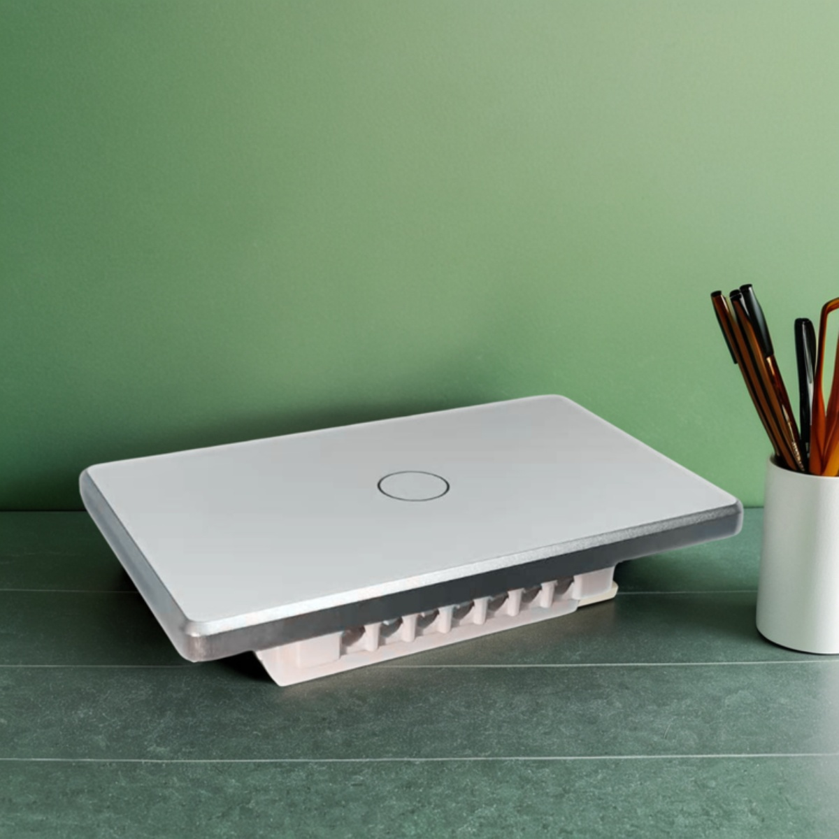 US Standard 120 Smart Home Switch Cover - Exquisite Design,silver white-Zhaotesi