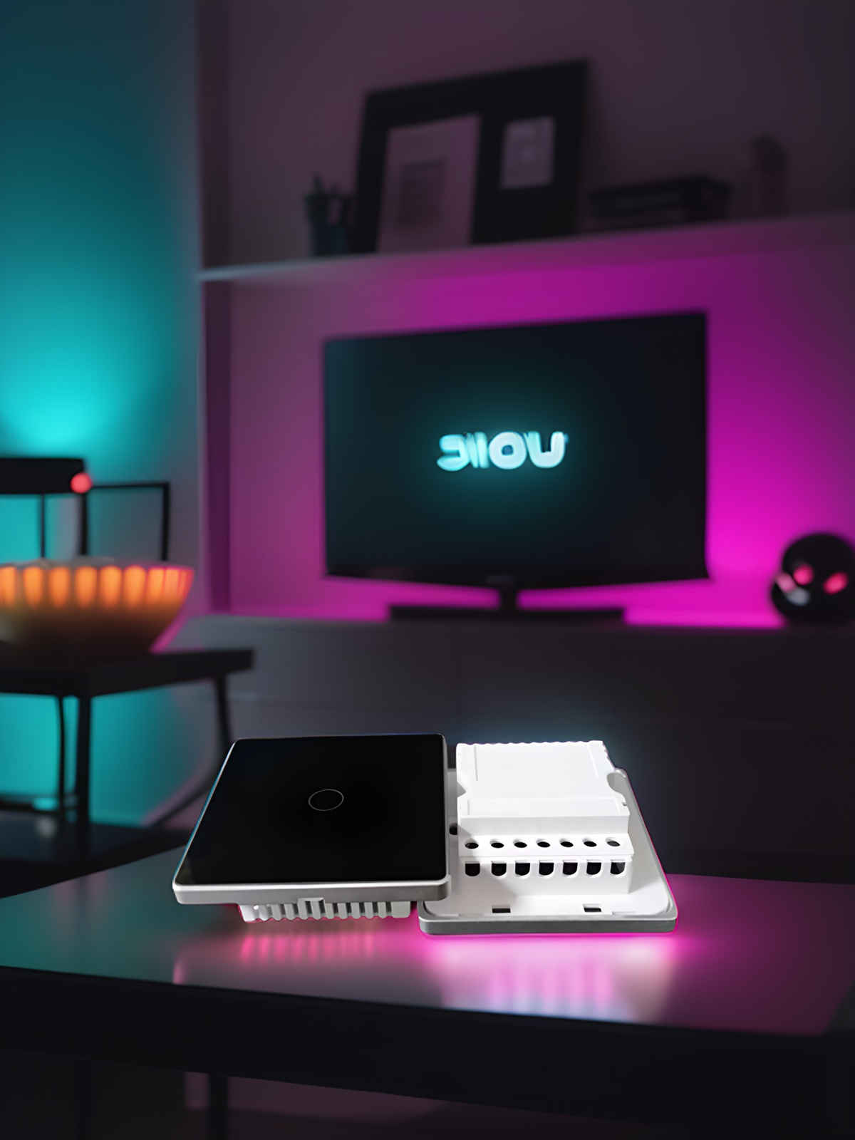 High grade 86 wall smart home switch enclosure with tempered glass panel-Zhaotesi