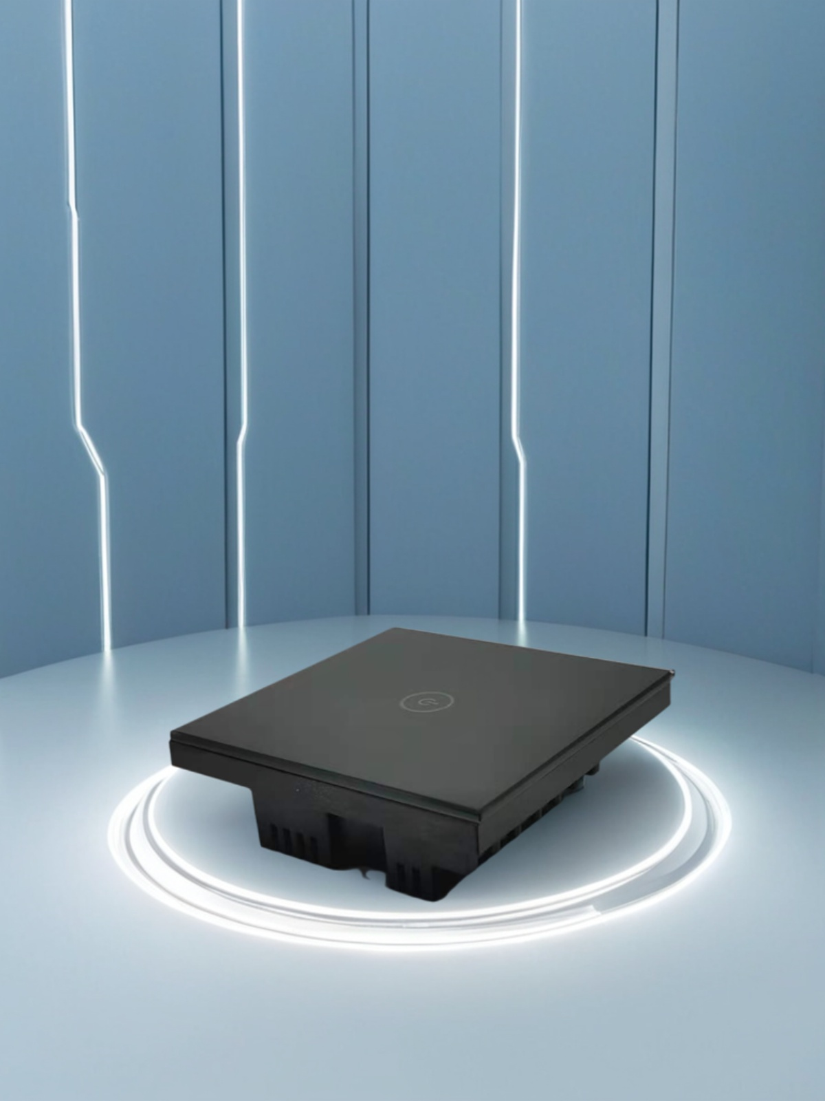 86 wall smart home switch enclosure with tempered glass panel-Zhaotesi