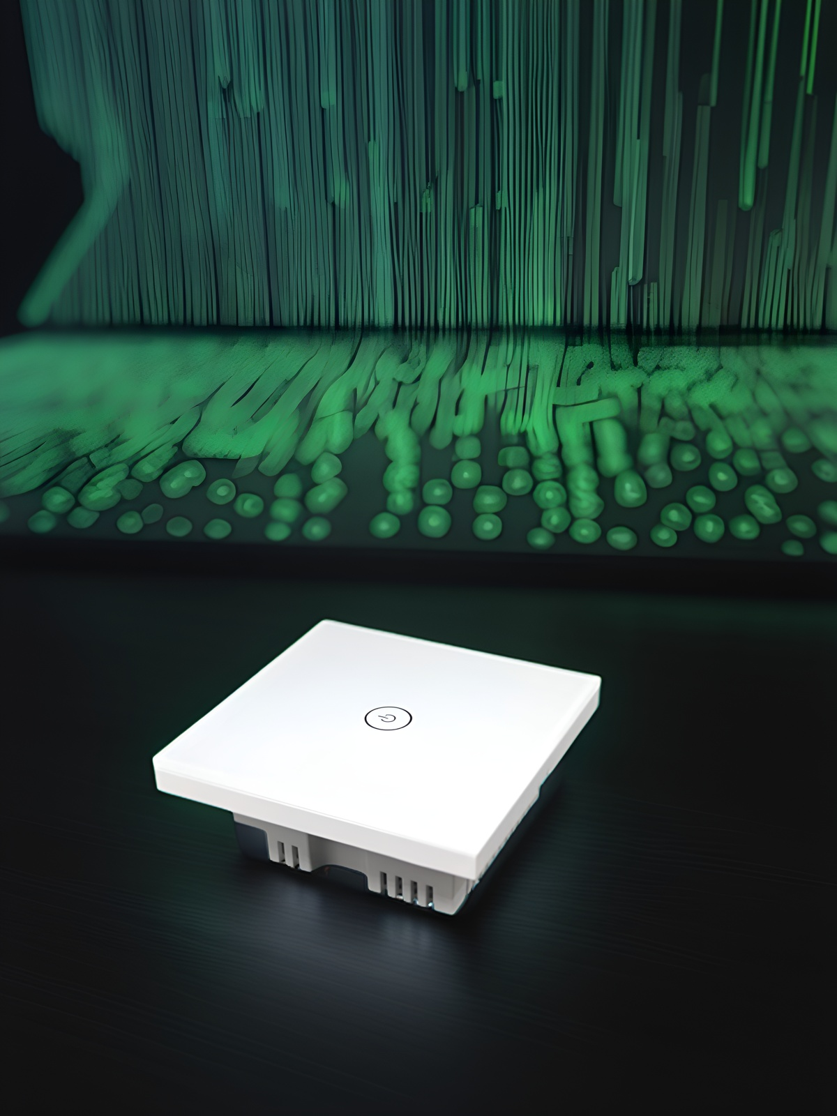 86 wall smart home switch enclosure with tempered glass panel-Zhaotesi