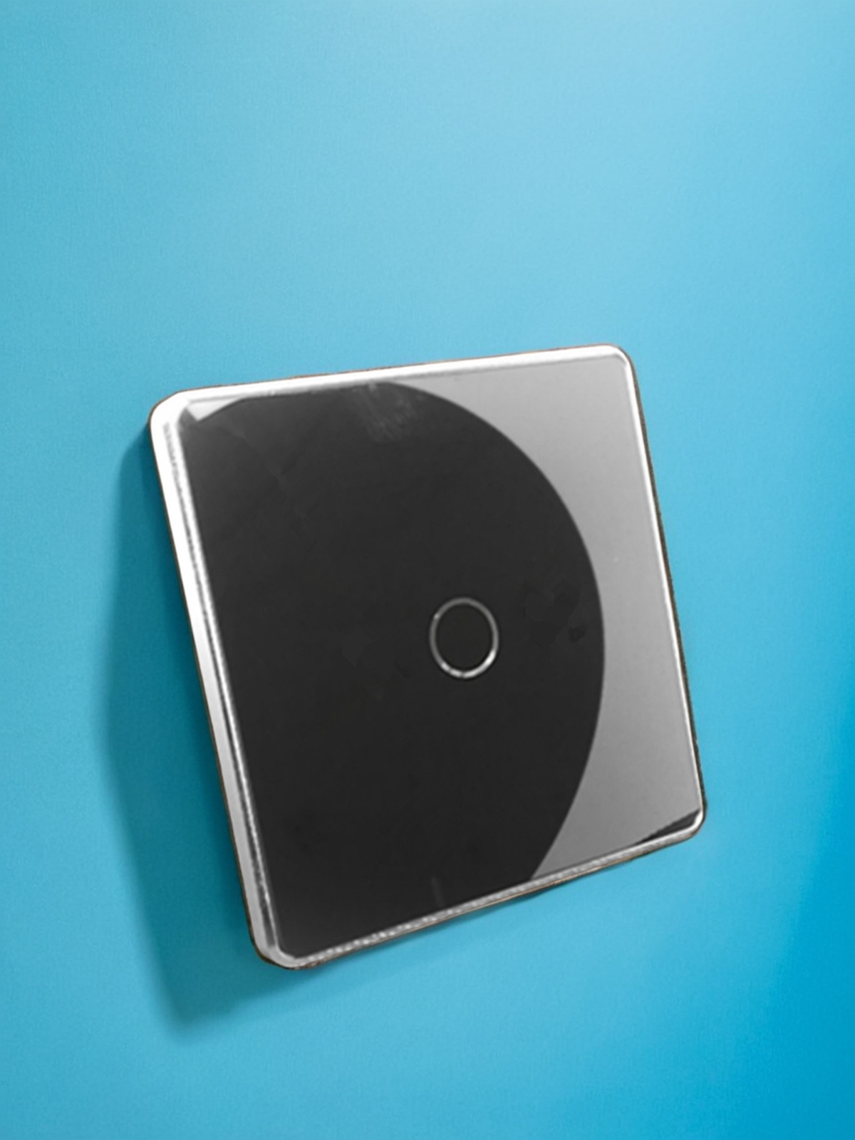 High grade aluminum frame 86 wall smart home switch enclosure with tempered glass panel-Zhaotesi