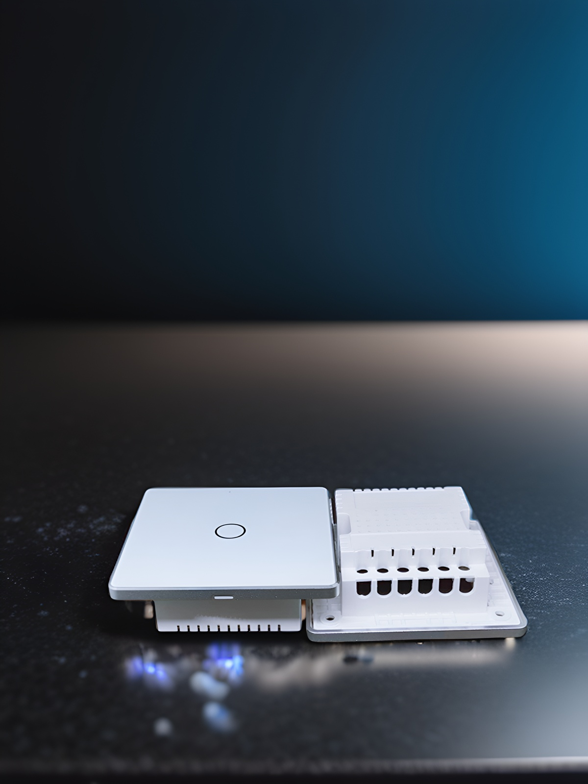 High grade aluminum frame 86 wall smart home switch enclosure with tempered glass panel-Zhaotesi