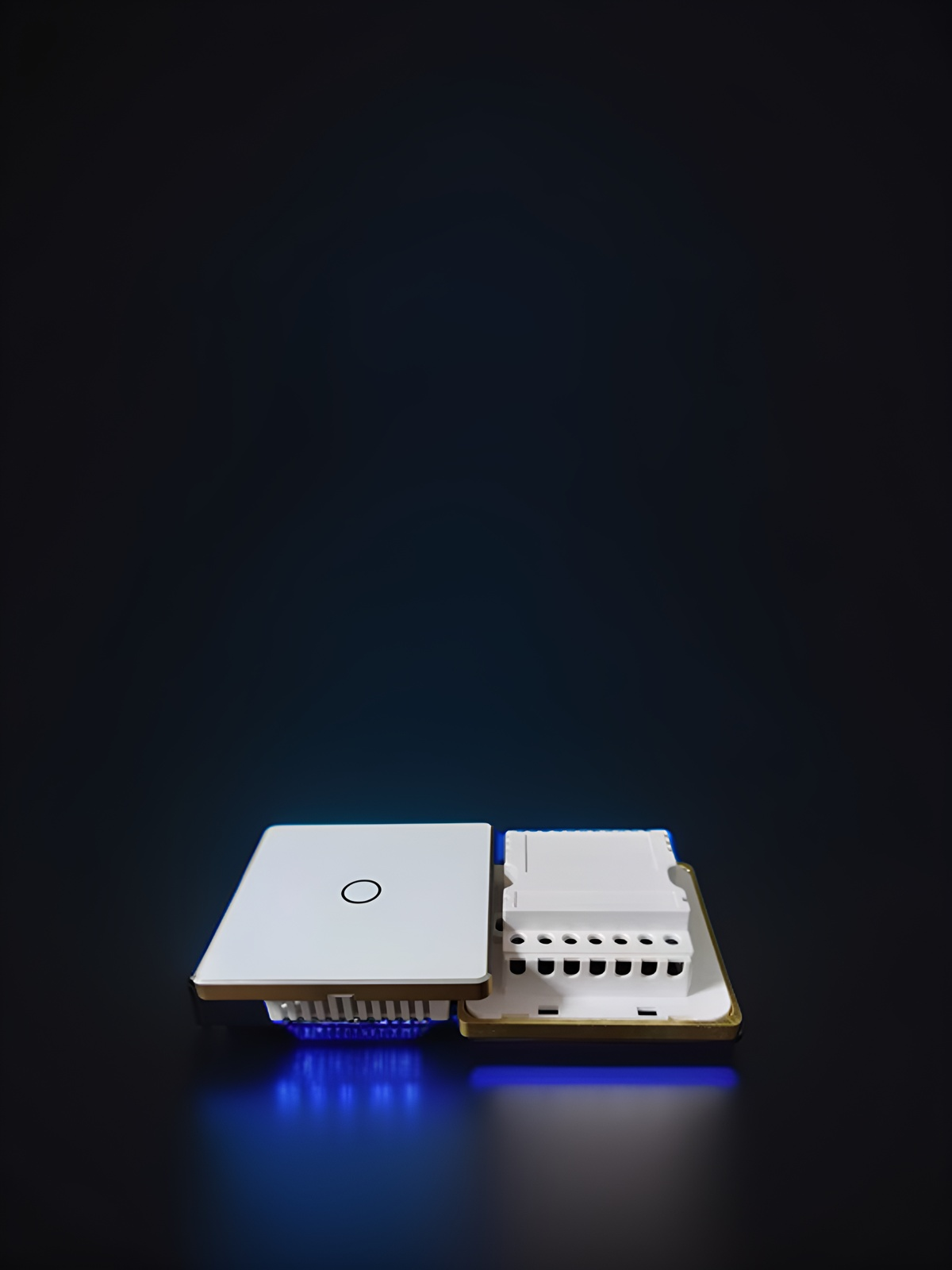 High grade 86 wall smart home switch enclosure with tempered glass panel