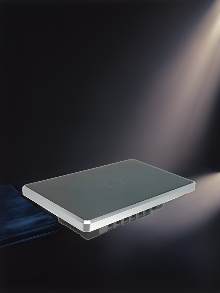 US Standard 120 Smart Home Switch Cover - Exquisite Design,silver white-Zhaotesi