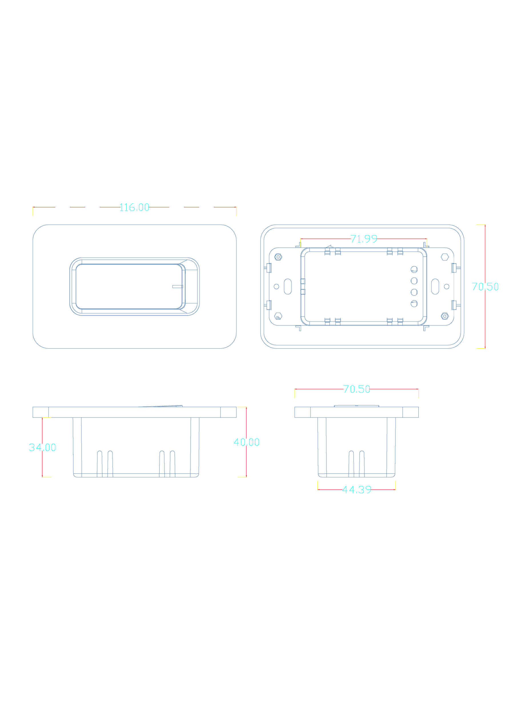 intelligent switch housing physical buttons automatically rebound-Zhaotesi