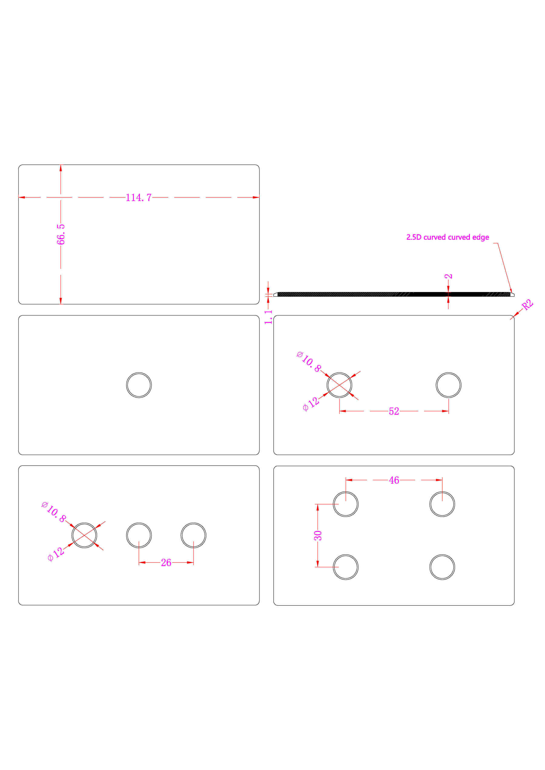 118 * 70 wall smart home switch housing-Zhaotesi
