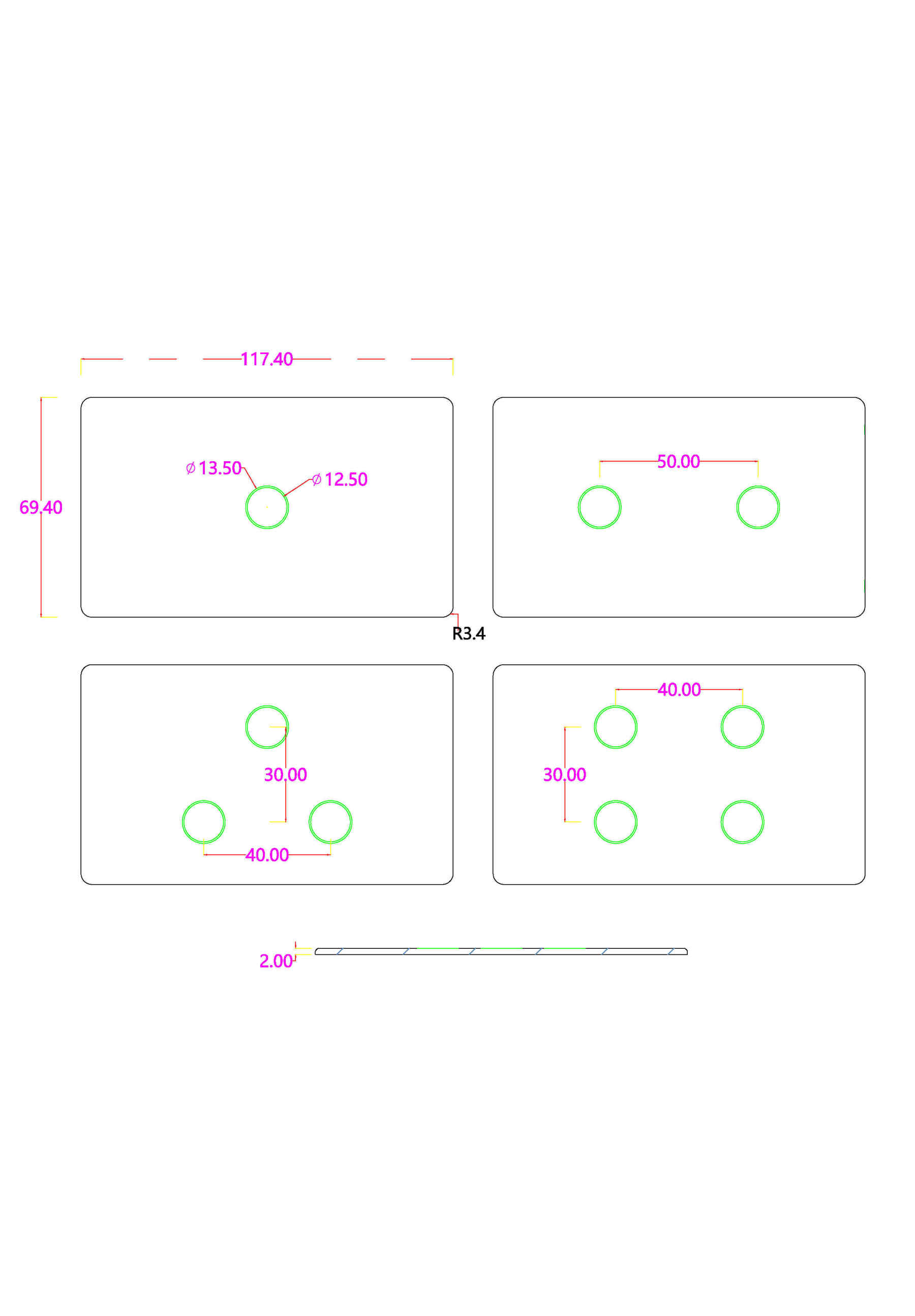 Luxury smart home 120 * 72 wall switch housing 2.5D curved glass-Zhaotesi