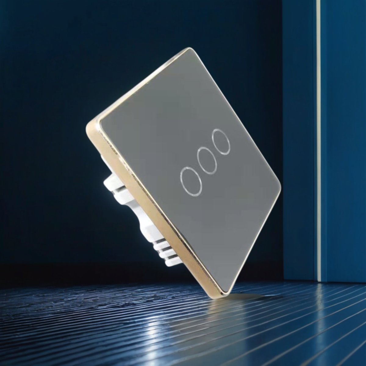 High grade 86 wall smart home switch enclosure with tempered glass panel-Zhaotesi