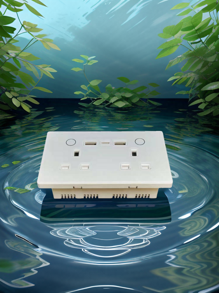 146 UK Smart WiFi Socket Housing Smart PCB Assembly Housing-Zhaotesi