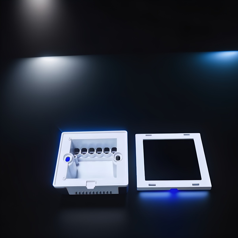 86 wall smart home switch enclosure with tempered glass panel, Factory Sales-Zhaotesi