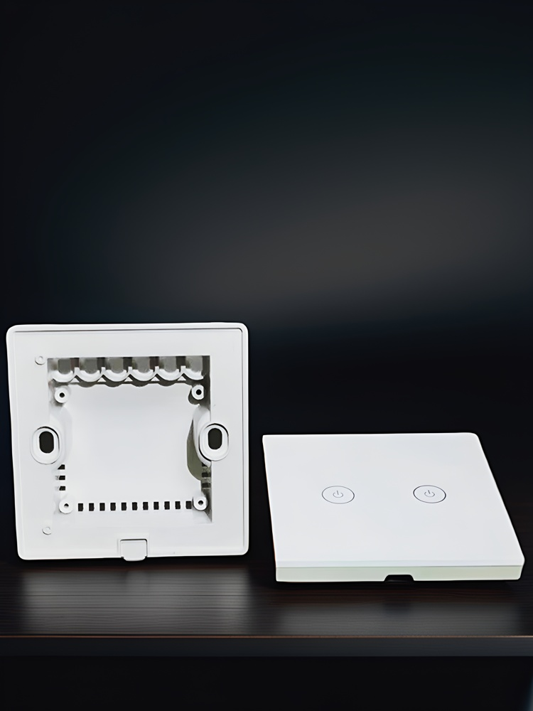86 wall smart home switch enclosure with tempered glass panel, Factory Sales-Zhaotesi