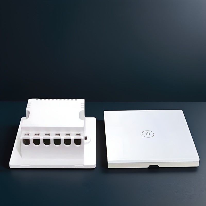 86 wall smart home switch enclosure with tempered glass panel, Factory Sales-Zhaotesi