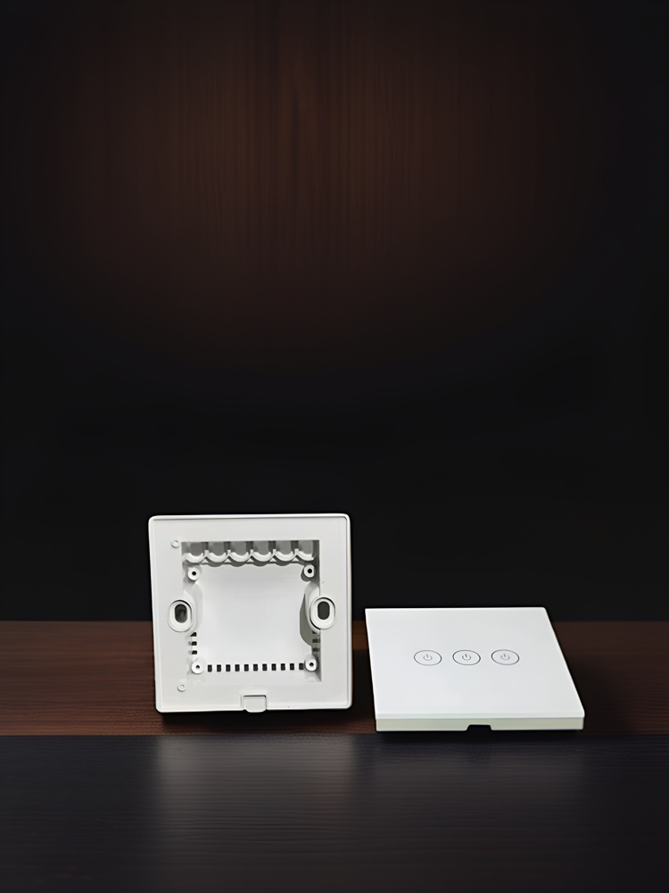 86 wall smart home switch enclosure with tempered glass panel, Factory Sales-Zhaotesi