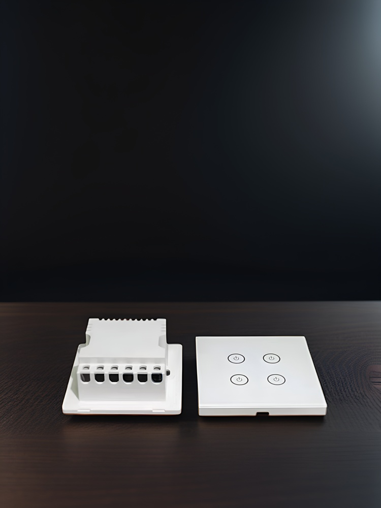 86 wall smart home switch enclosure with tempered glass panel, Factory Sales-Zhaotesi