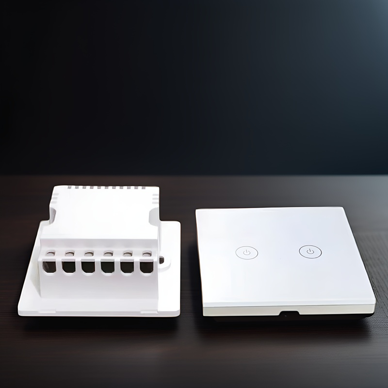 86 wall smart home switch enclosure with tempered glass panel, Factory Sales-Zhaotesi