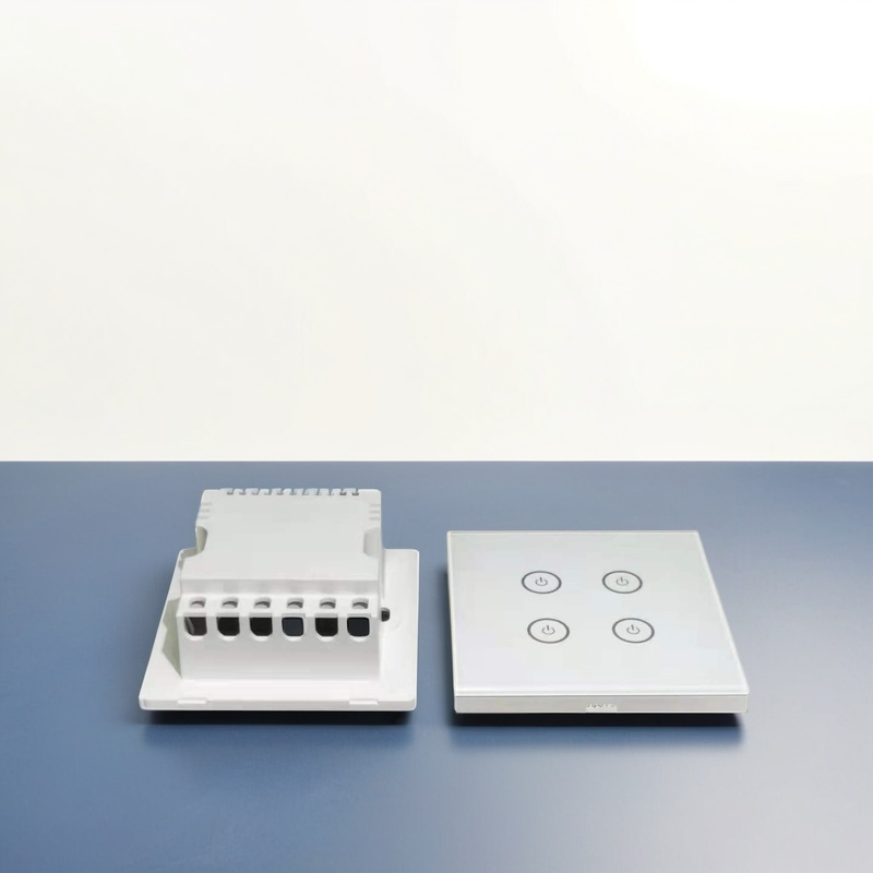 86 wall smart home switch enclosure with tempered glass panel, Factory Sales-Zhaotesi