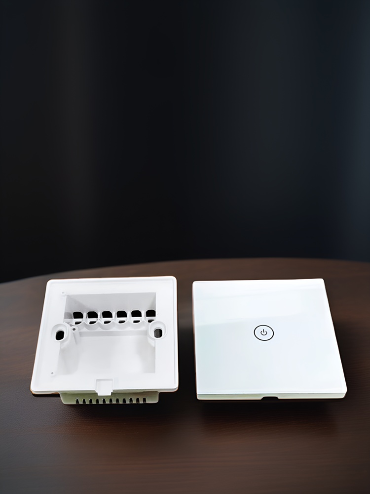 86 wall smart home switch enclosure with tempered glass panel, Factory Sales-Zhaotesi