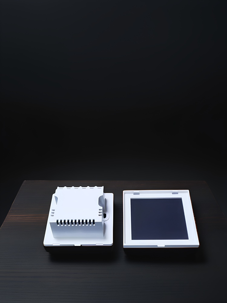 86 wall smart home switch enclosure with tempered glass panel, Factory Sales-Zhaotesi