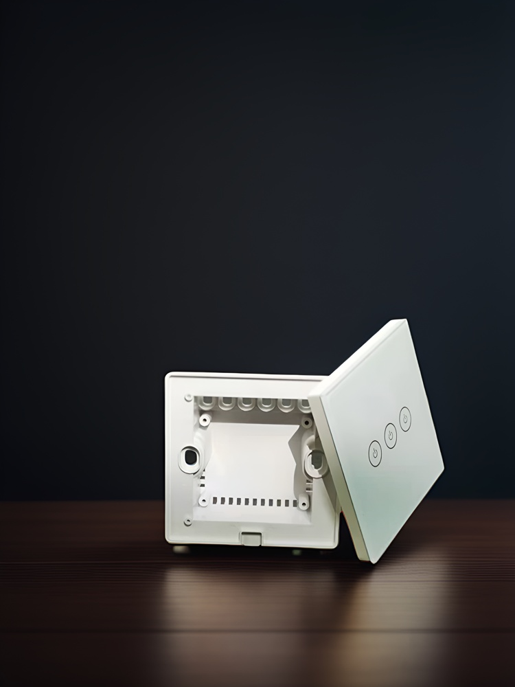 86 wall smart home switch enclosure with tempered glass panel, Factory Sales-Zhaotesi