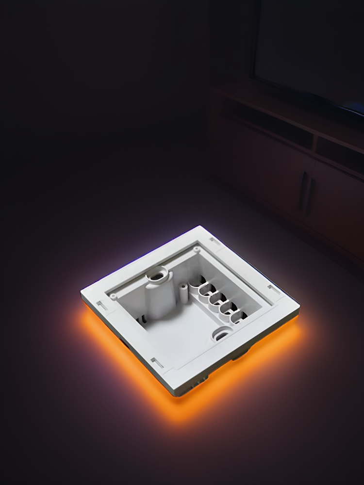 86 wall smart home switch enclosure with tempered glass panel, Factory Sales-Zhaotesi