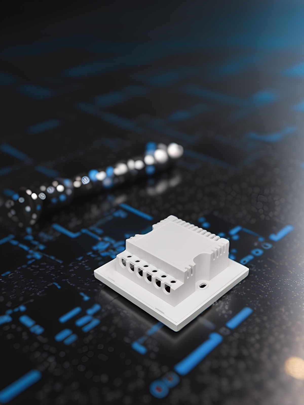 86 wall smart home switch enclosure with tempered glass panel-Zhaotesi