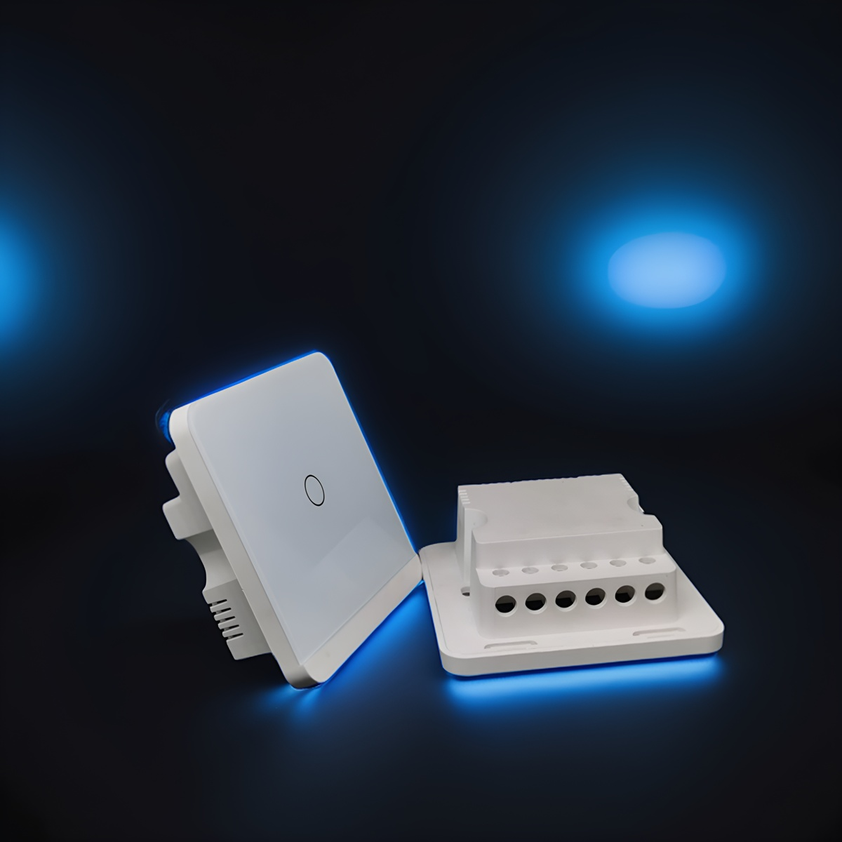 86 wall wifi smart home switch enclosure with tempered glass panel-Zhaotesi