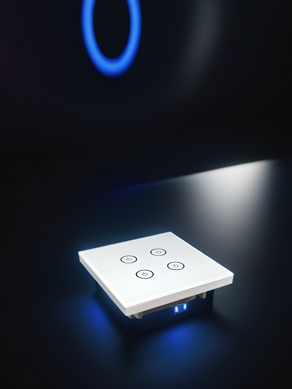 Type 86 wall switch housing large slot threading hole-Zhaotesi