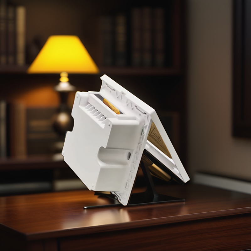 Premium DIY Smart Curtain Switch Housing Kit – PC V0 Fireproof Shell + 3.0mm Tempered Glass Panel (No PCB Included) – Customizable Enclosure for Tuya/Zigbee/Wi-Fi Module Integration – Sleek Black/White Finish